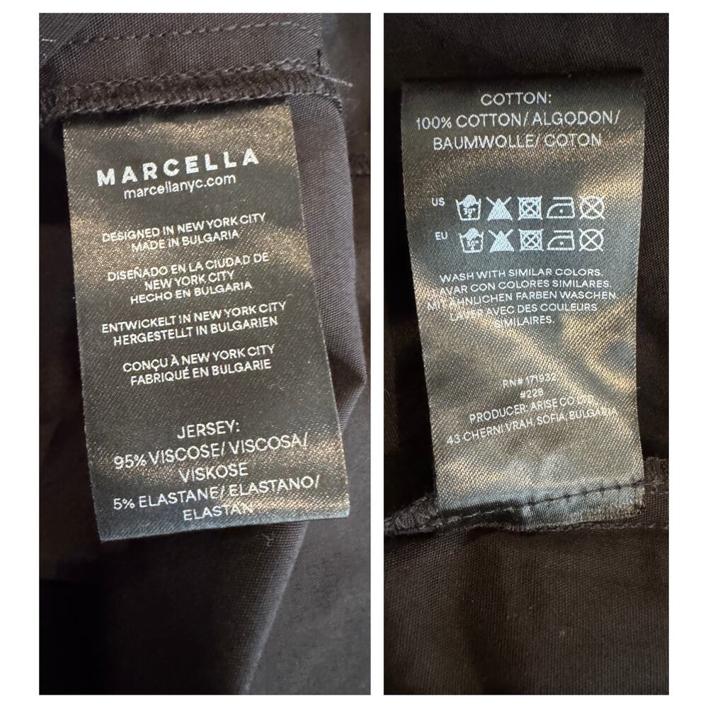Marcella Atlantic Turtleneck Mixed Media Top Size Small - Picture 10 of 12